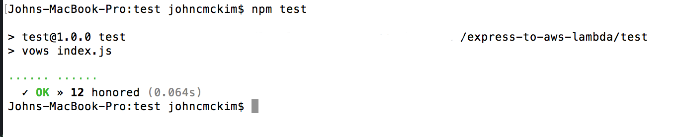 Test results